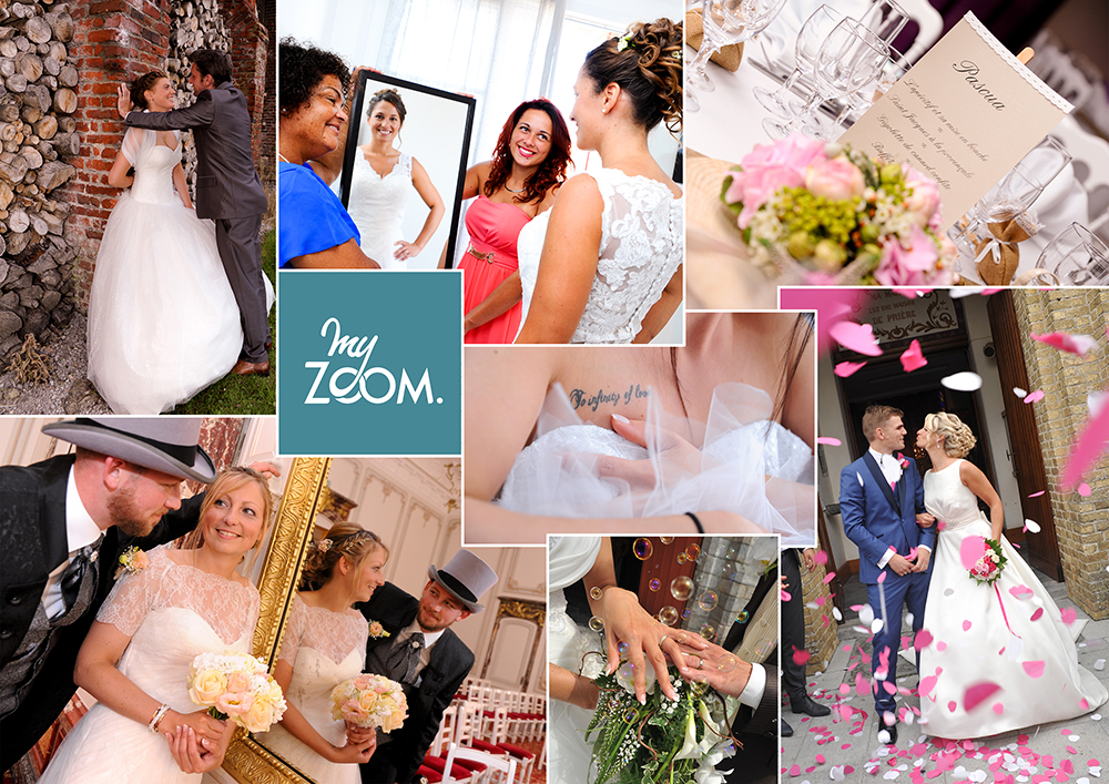 Collage d'exemples de photos de Mariage de Myzoom